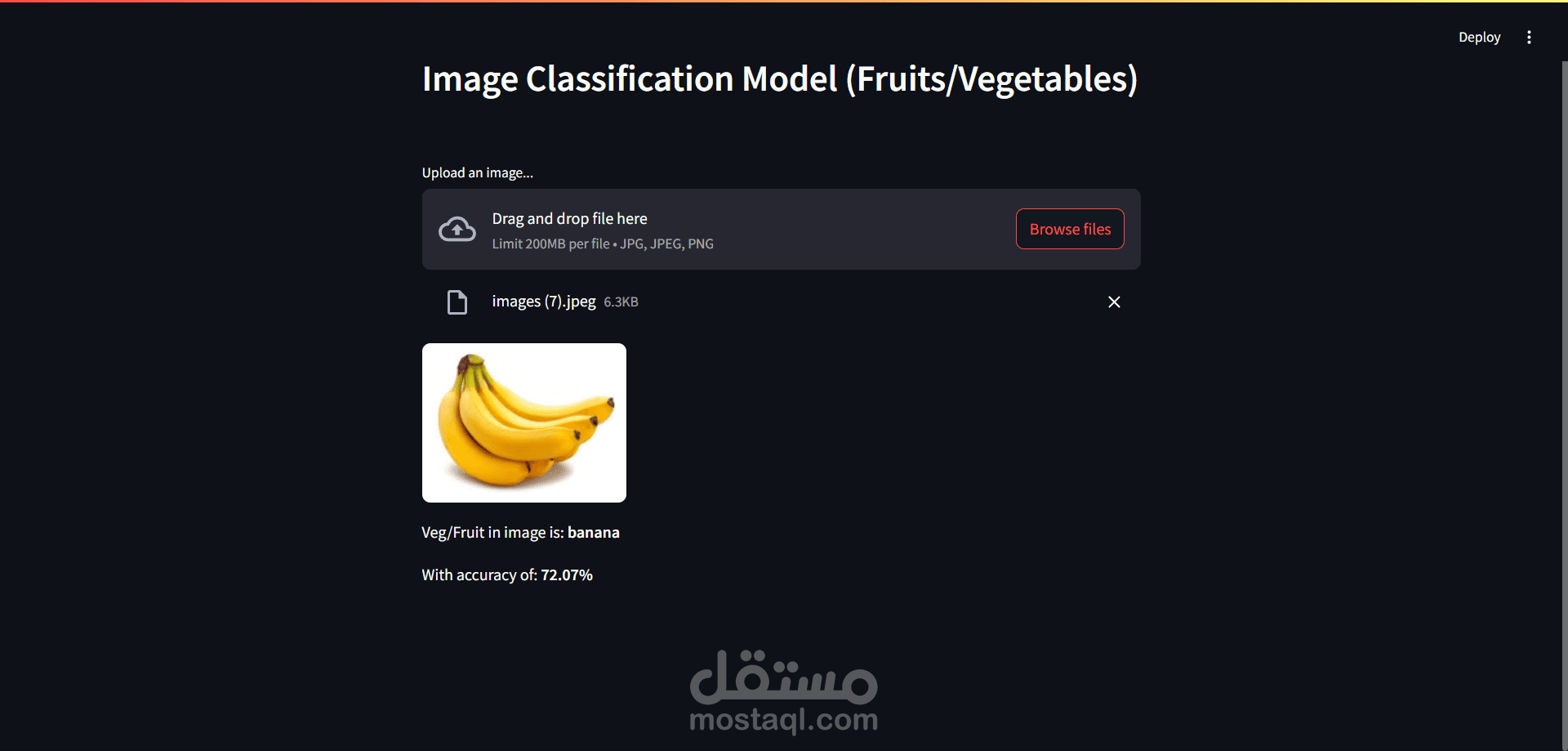 Smart Image Classifier – Fruits vs Vegetables