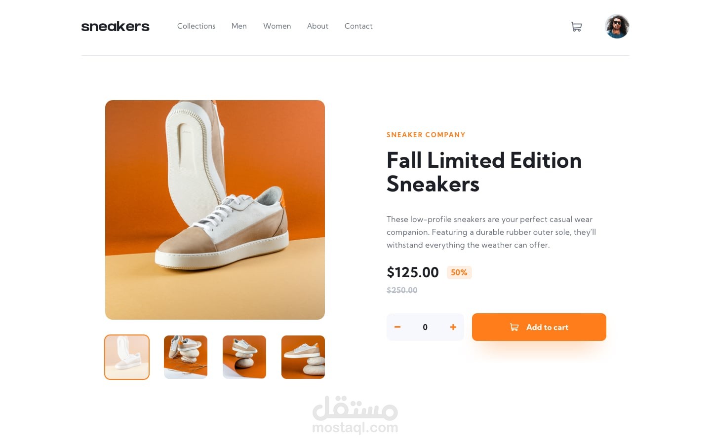Ecommerce product page