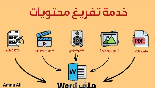 تفريغ صوتى لفيديو