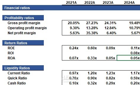 financial ratio analysis