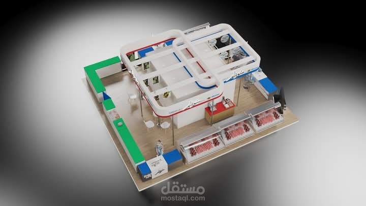 تصميم بوث معرض وتنفيذه