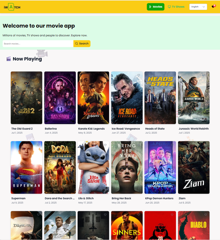 تطبيق أفلام تفاعلي ومتجاوب باستخدام Angular