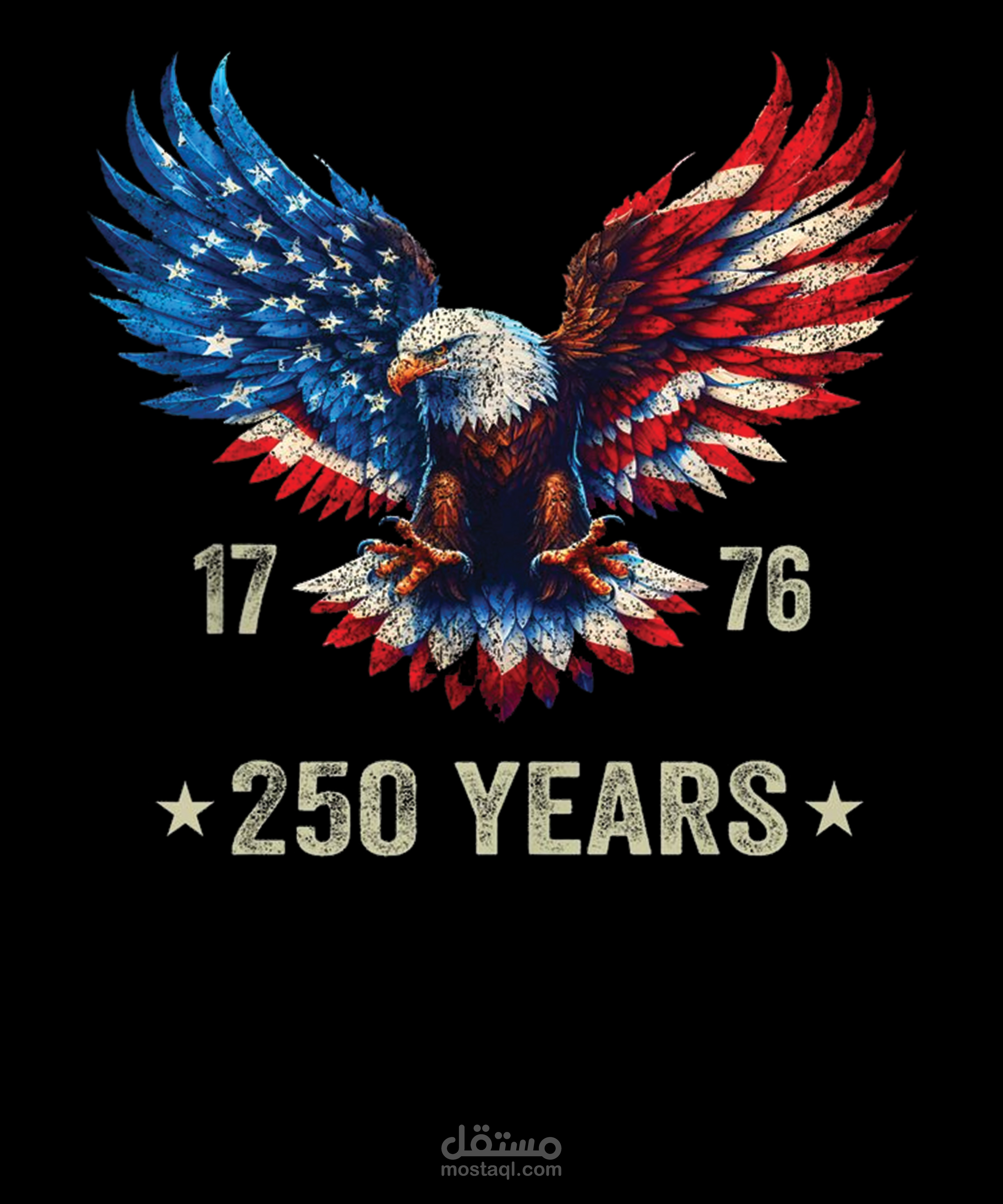 تصميم تيشيرت 4th of July - عيد الاستقلال الأمريكي