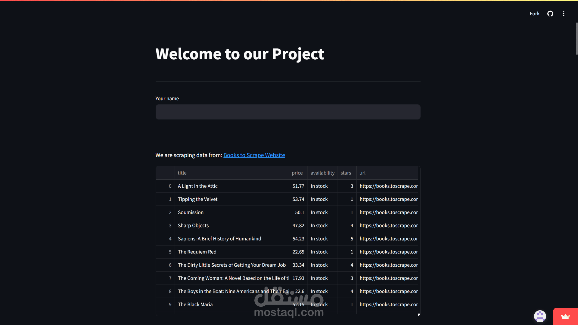 Data Scrapping and Analysis App