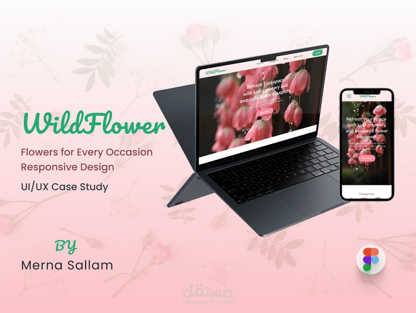 WildFlower website for flower bouquet service