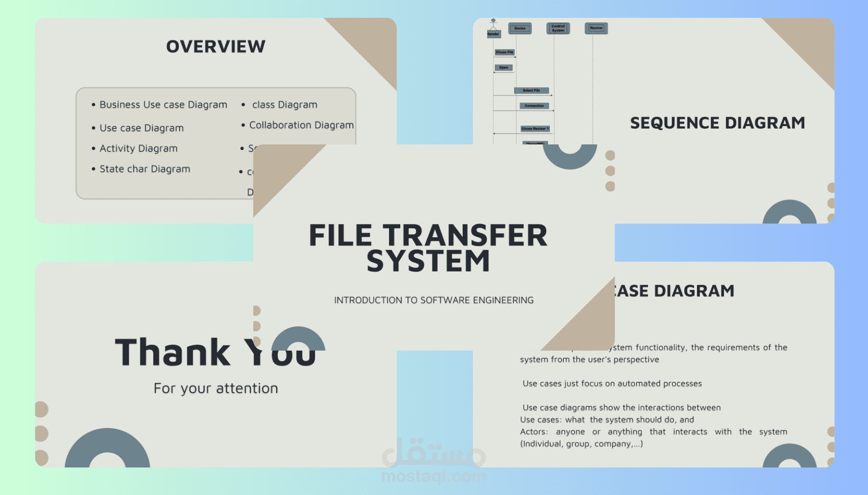 عرض تقديمي لمشروع جامعي  (File Transfer System)