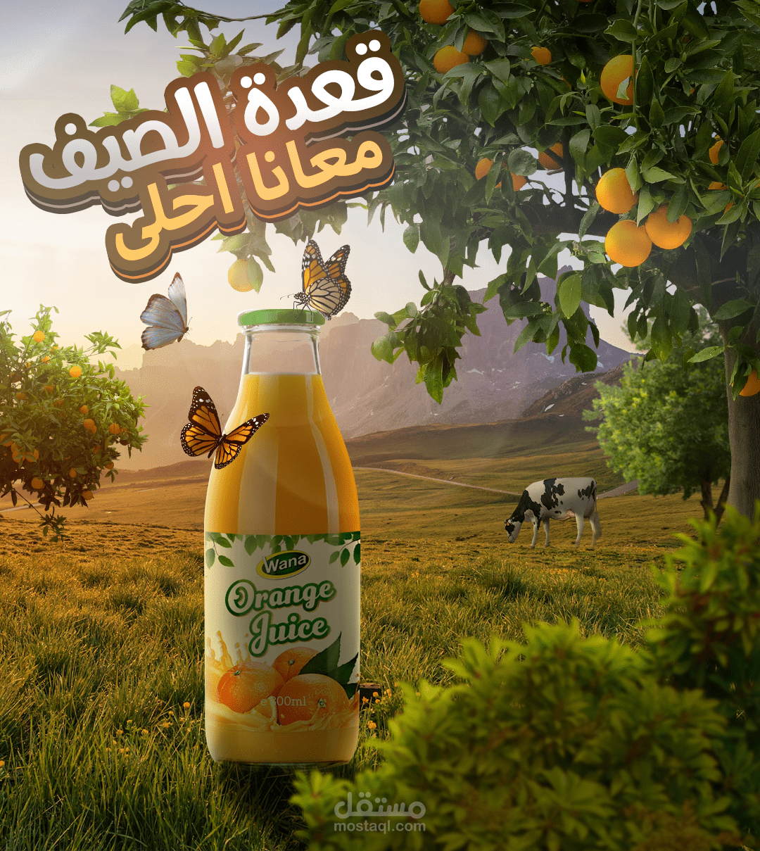 تصميم صورة دعائية لمنتج غذائي