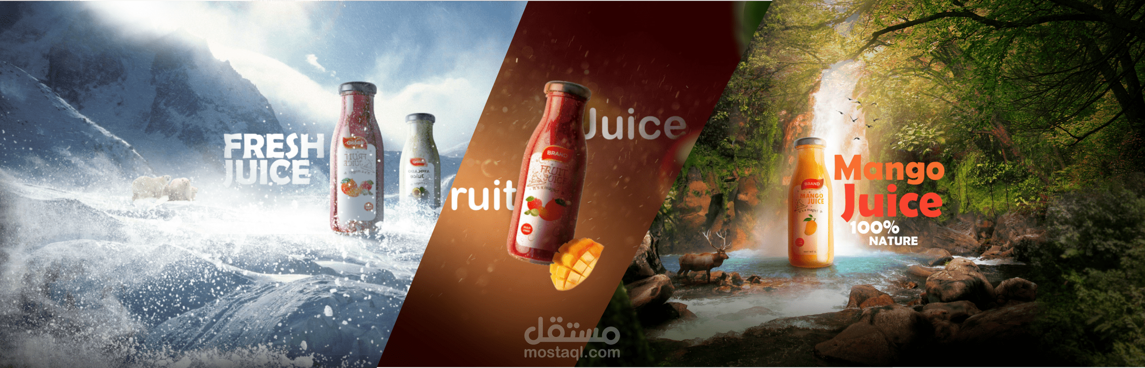 تصميم سوشيال ميديا عن شراب طبيعي