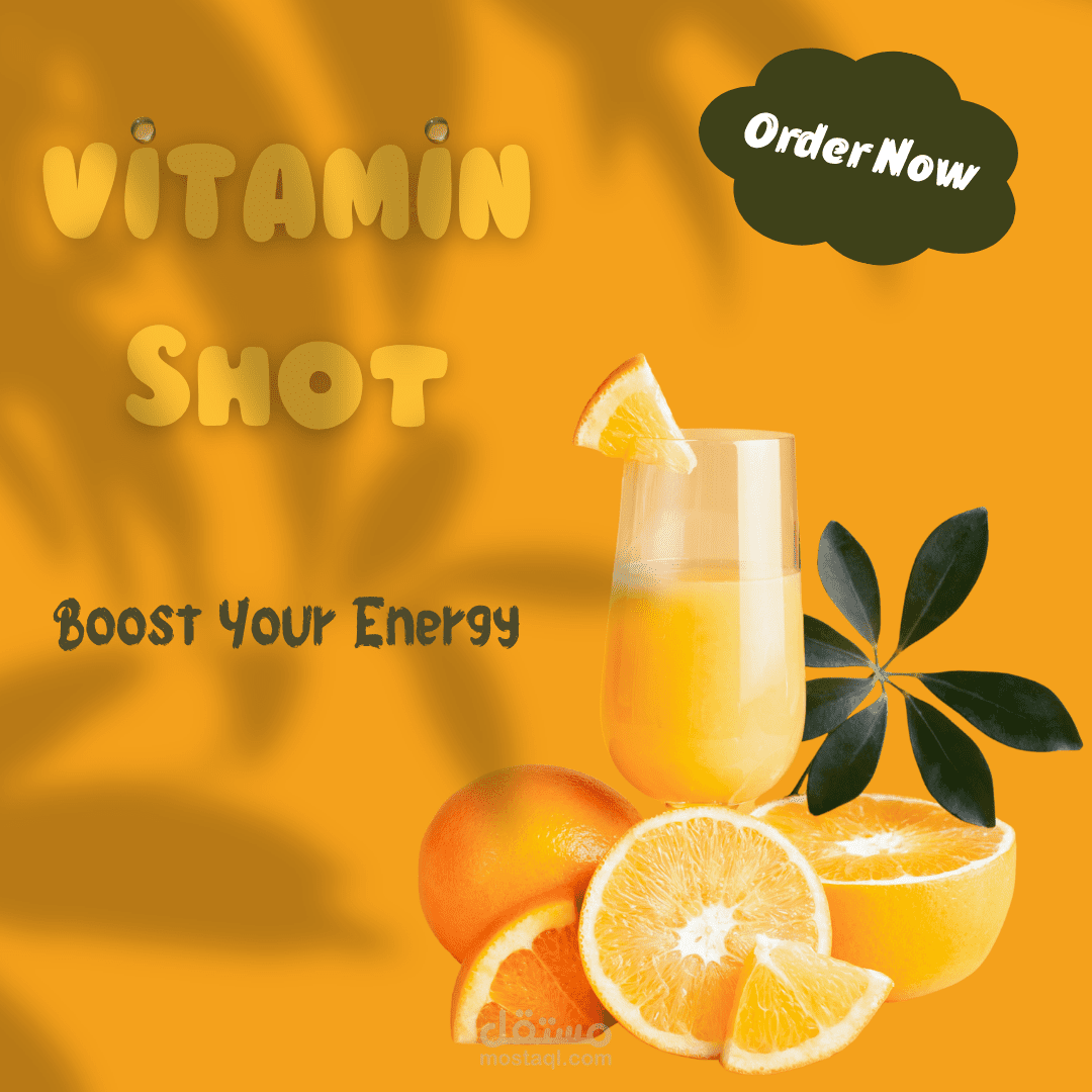 Social Media Post Design for Juice Shop | Vitamin Shot