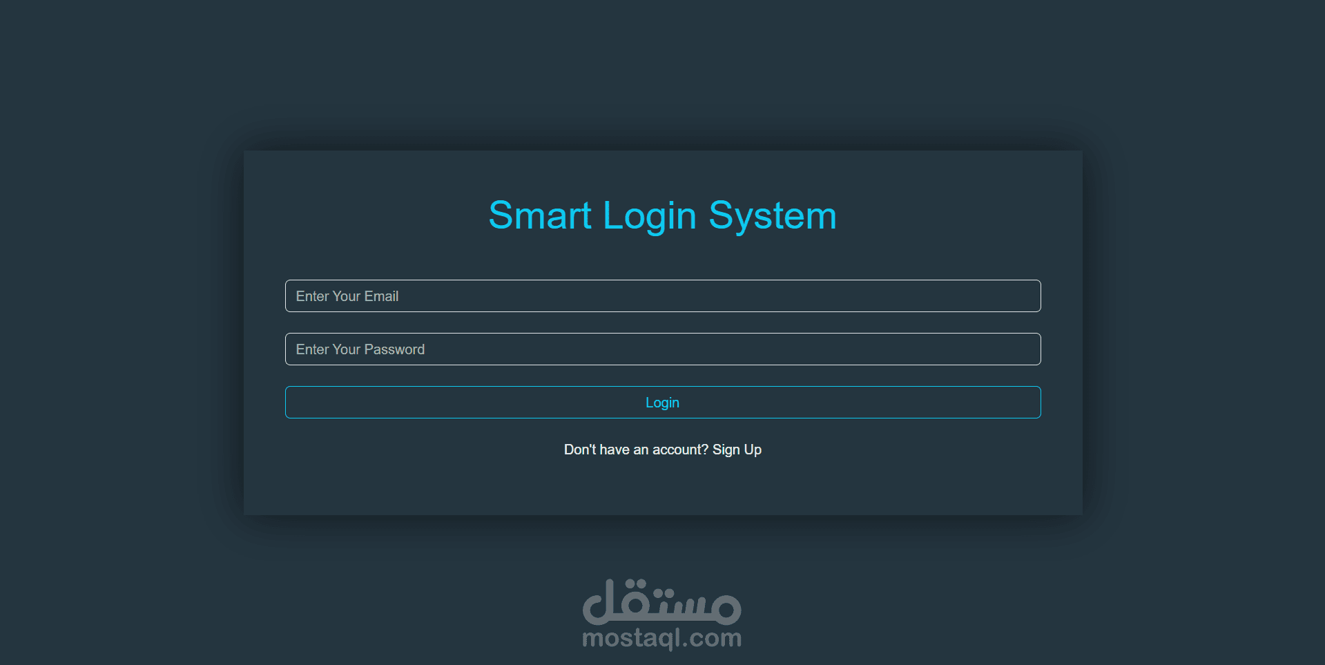 Login/SignUP page