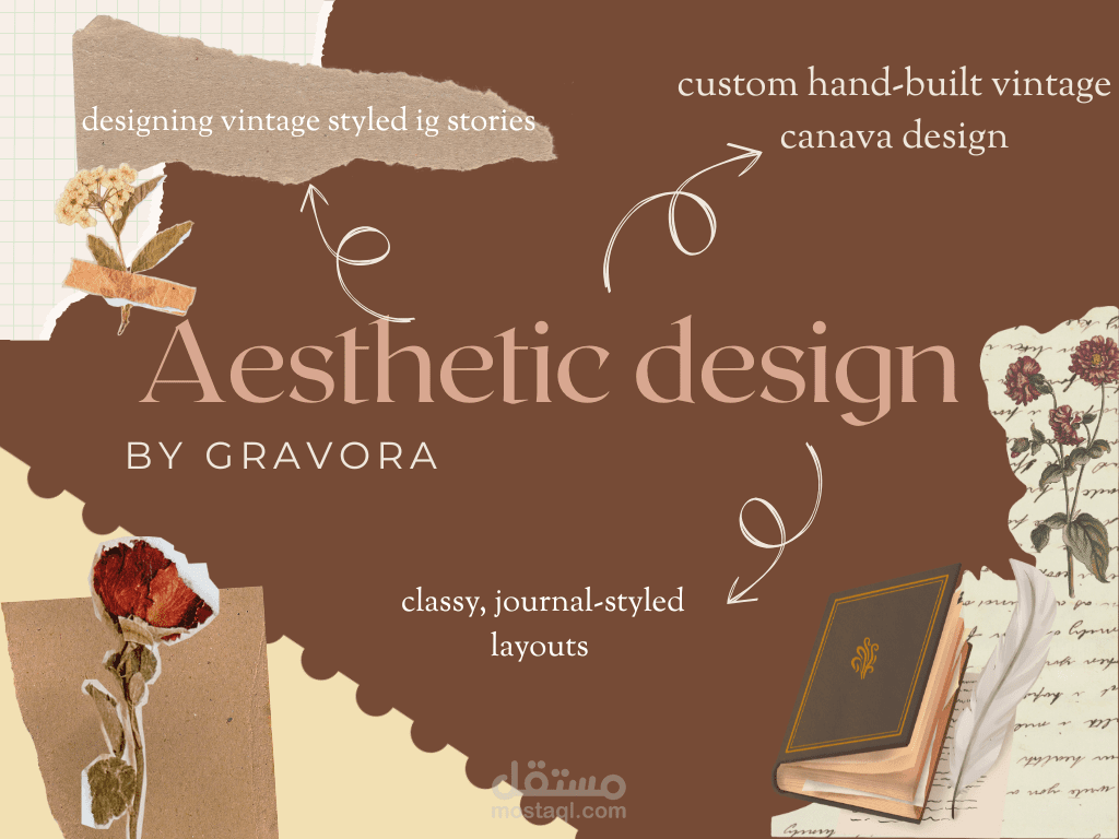 Vintage Aesthetic Design Portfolio Cover
