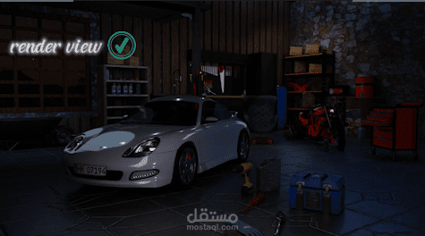 blender environnement : 911 car scene