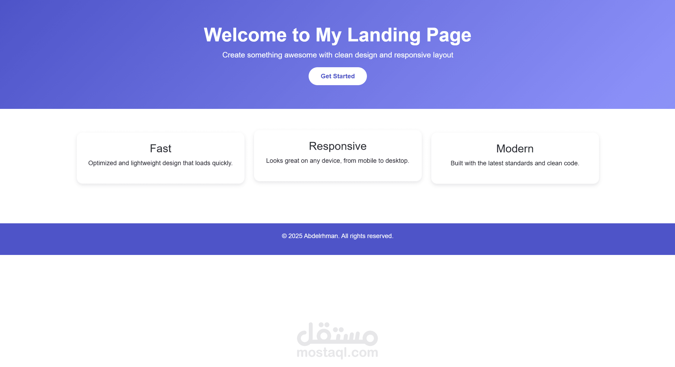 Landing Page