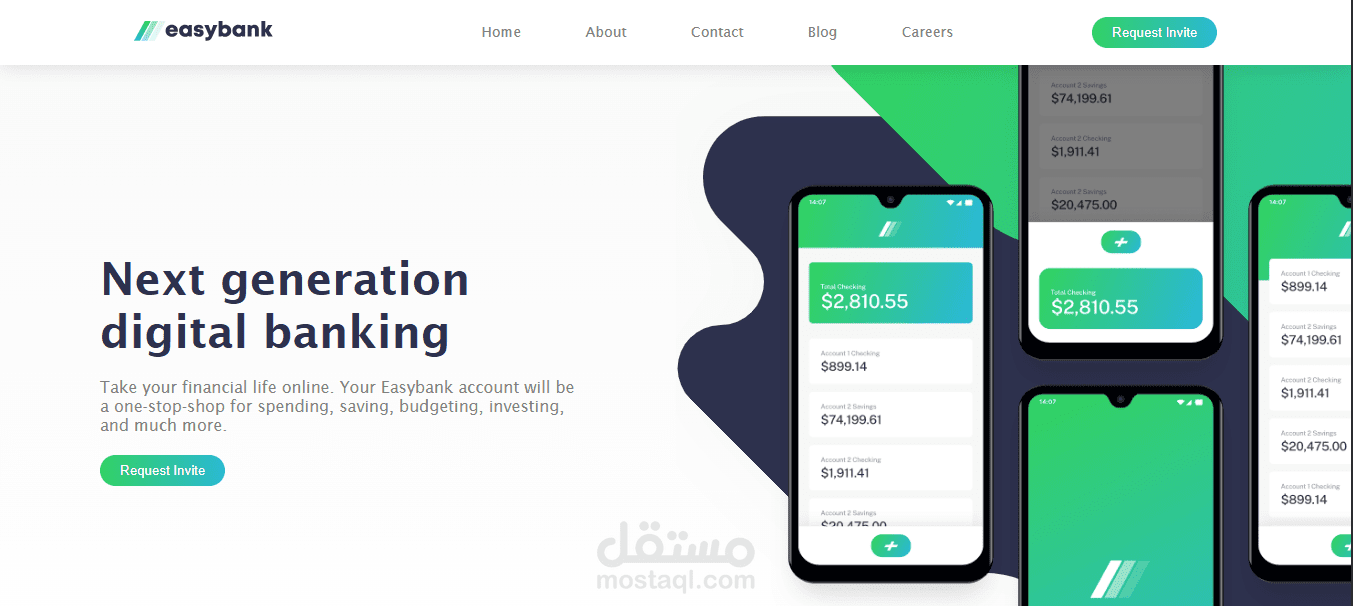 easy bank website