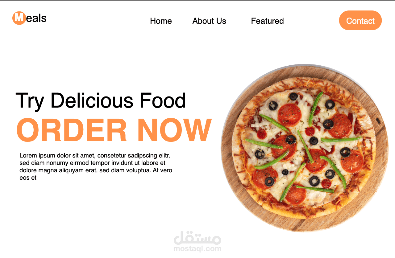 Meals - FOOD DELIVERY Web APP