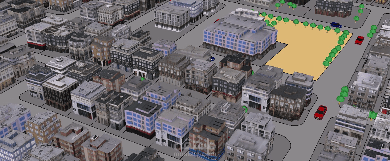 تحويل منطقة حضرية إلى نموذج ثلاثي الأبعاد تفاعلي باستخدام ArcGIS Pro