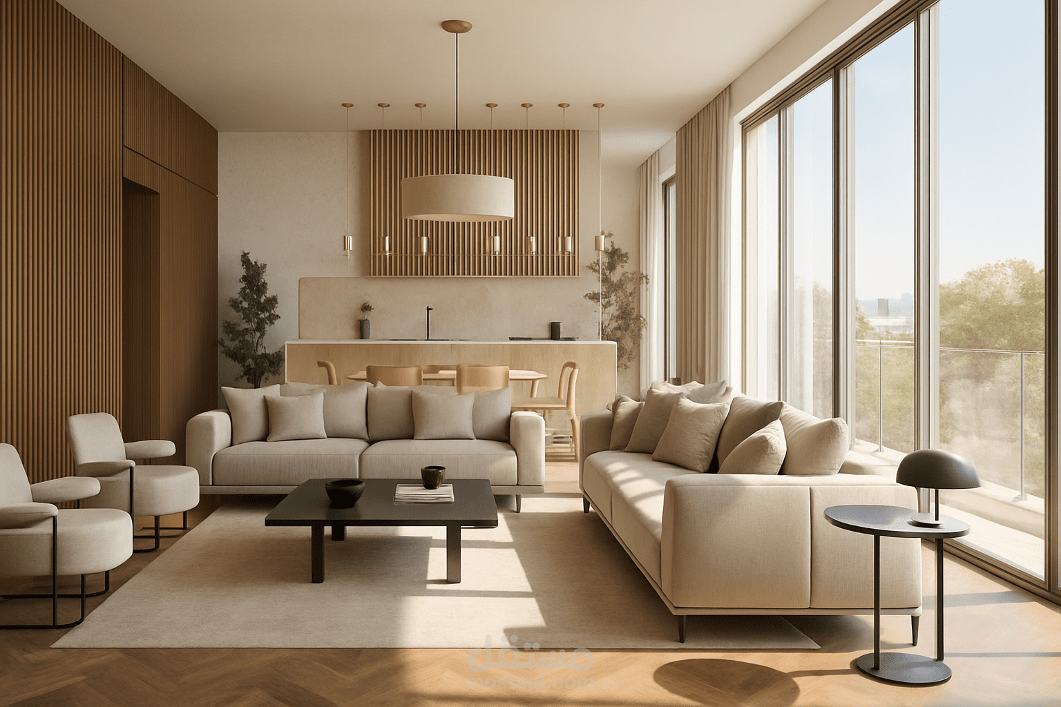 تصميم داخلي لغرفه المعيشه