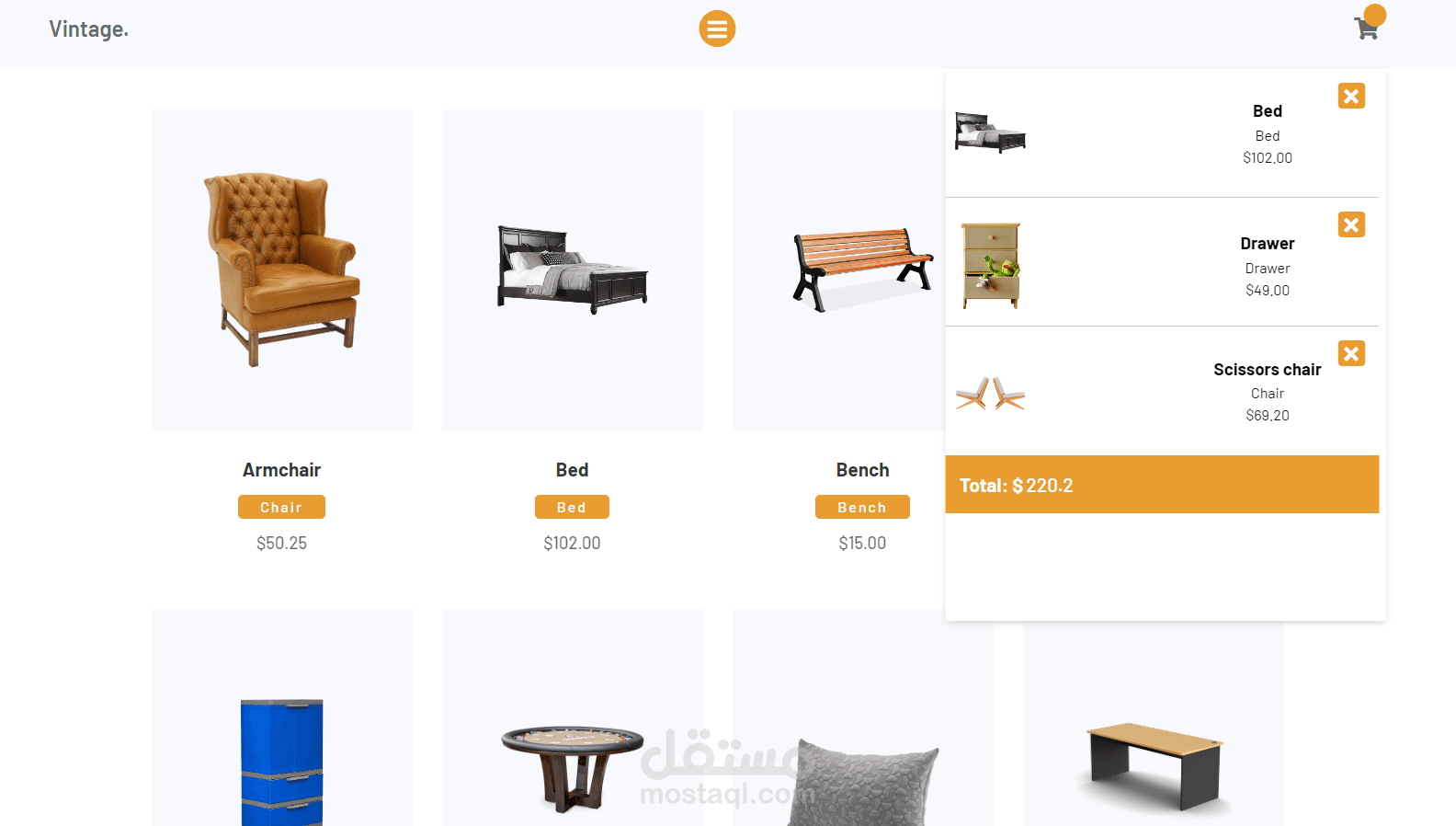 e-commerce website