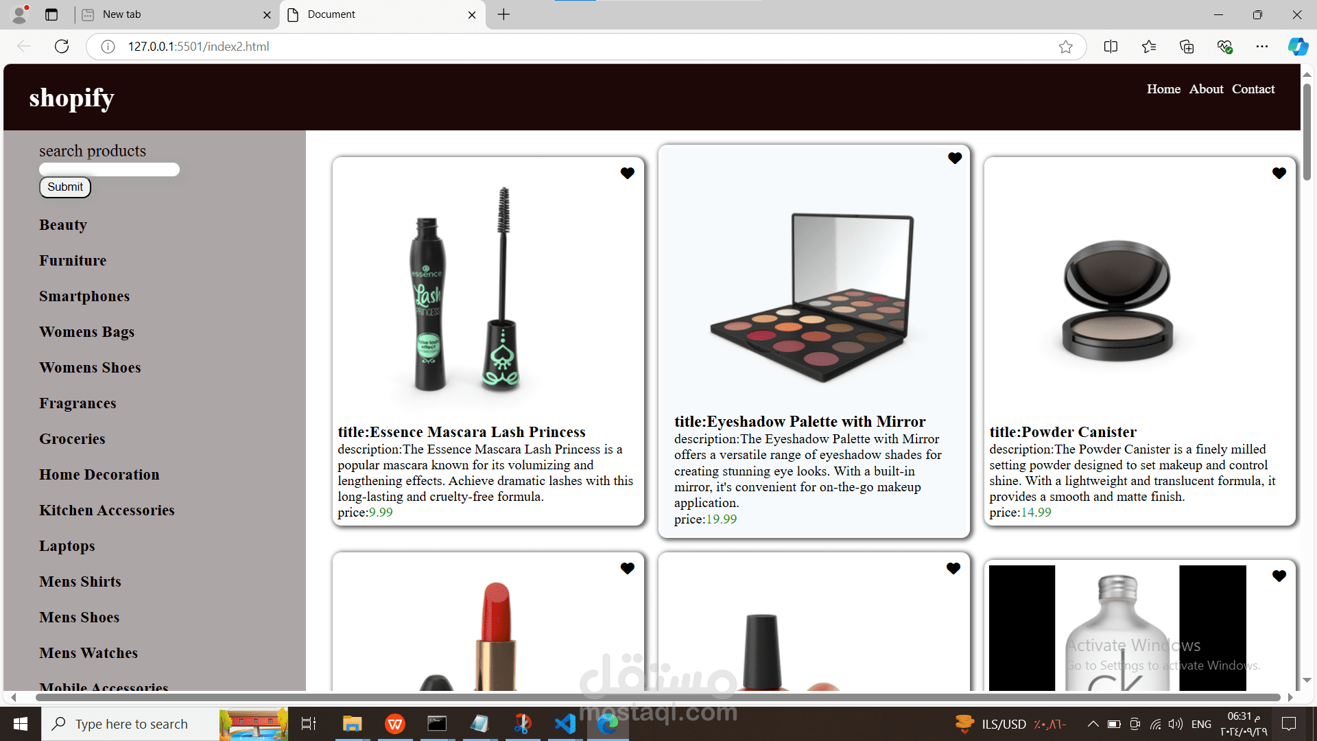 ecommerce site