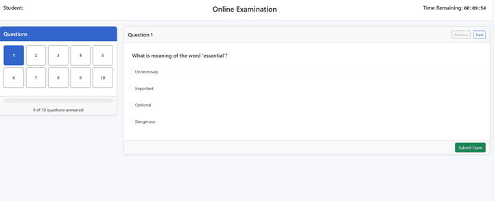 Examination System Project
