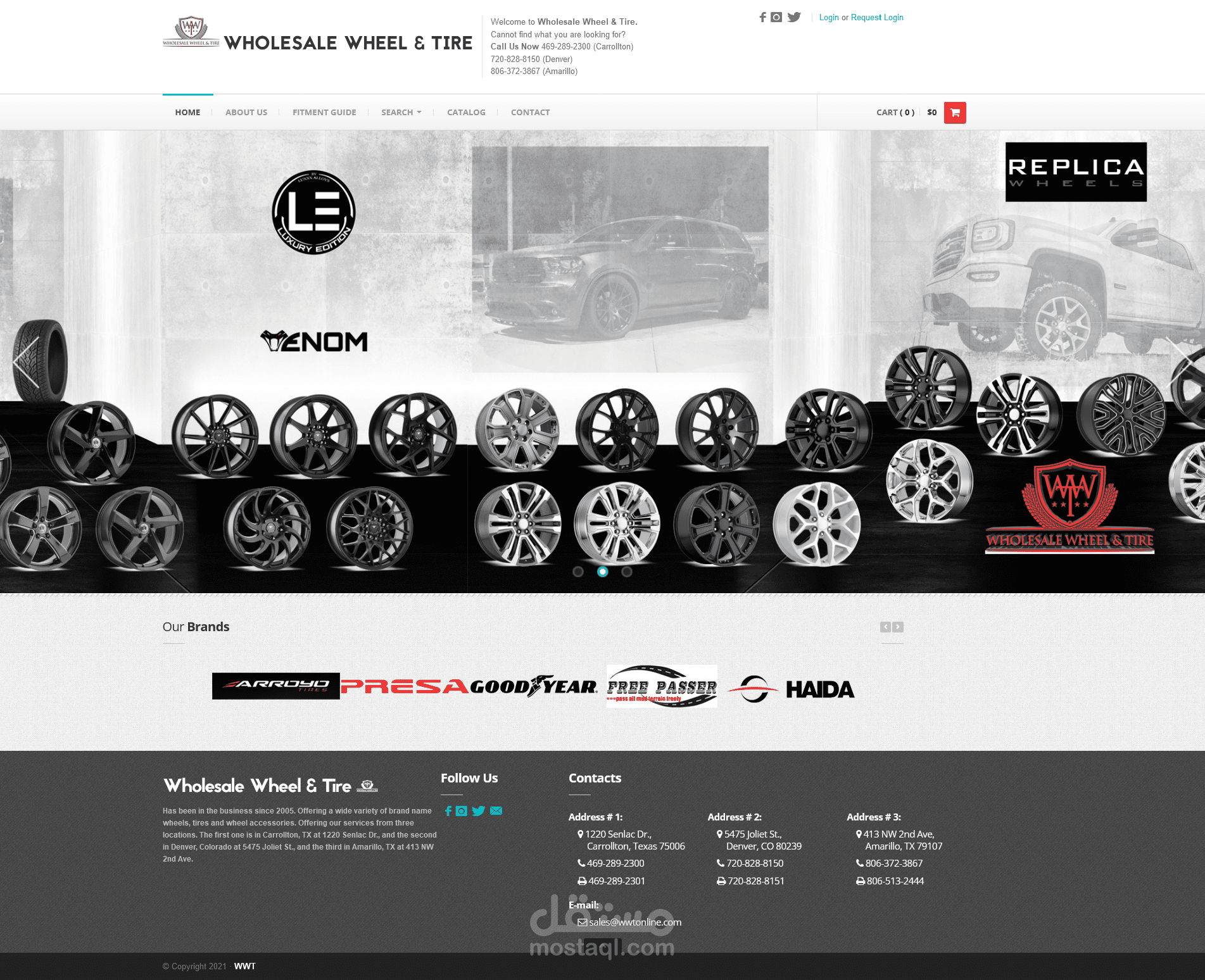 موقع إلكتروني Wholesale Wheel & Tire