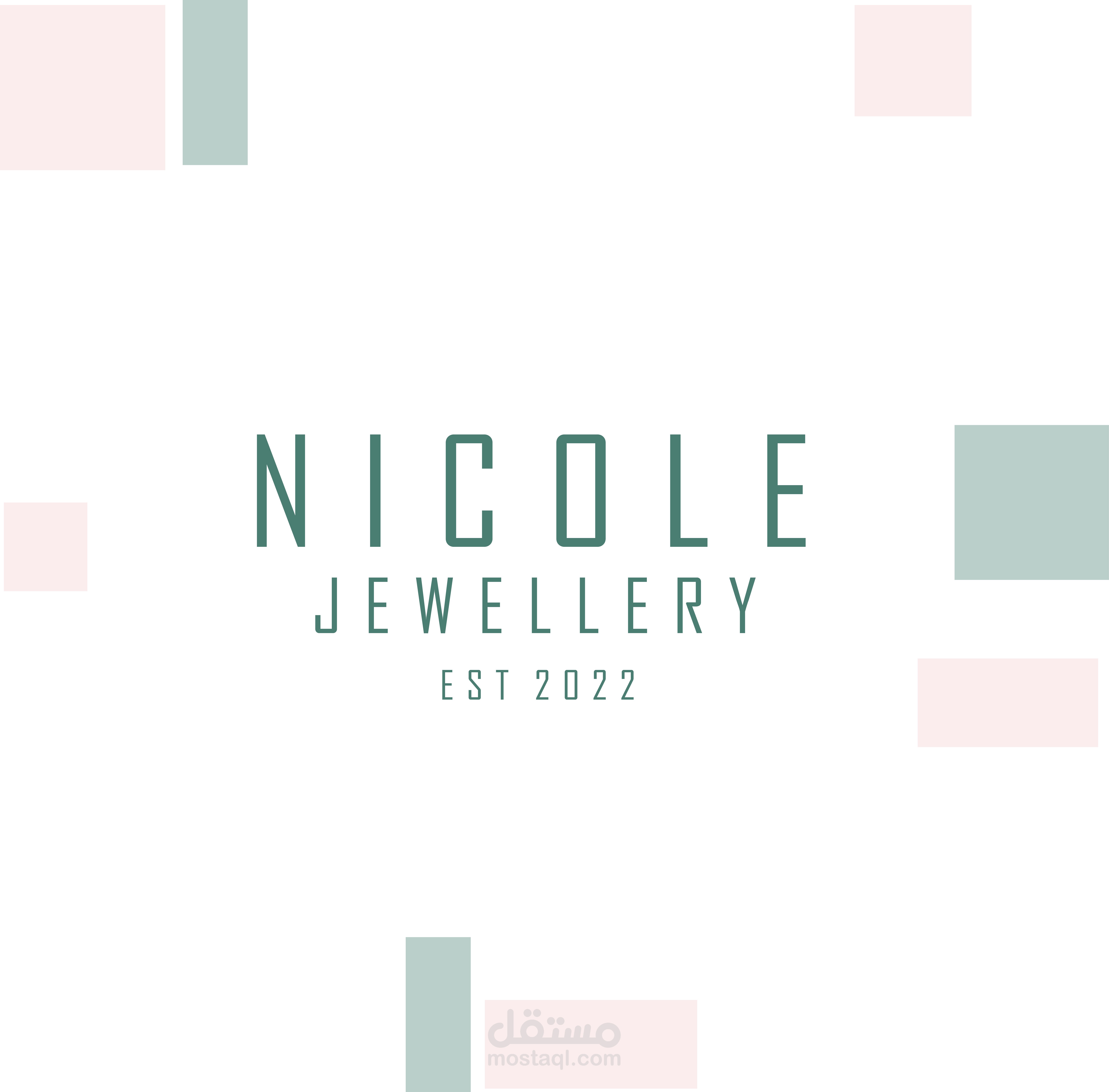 صميم هوية بصرية متكاملة لماركة مجوهرات "NICOLE Jewellery"