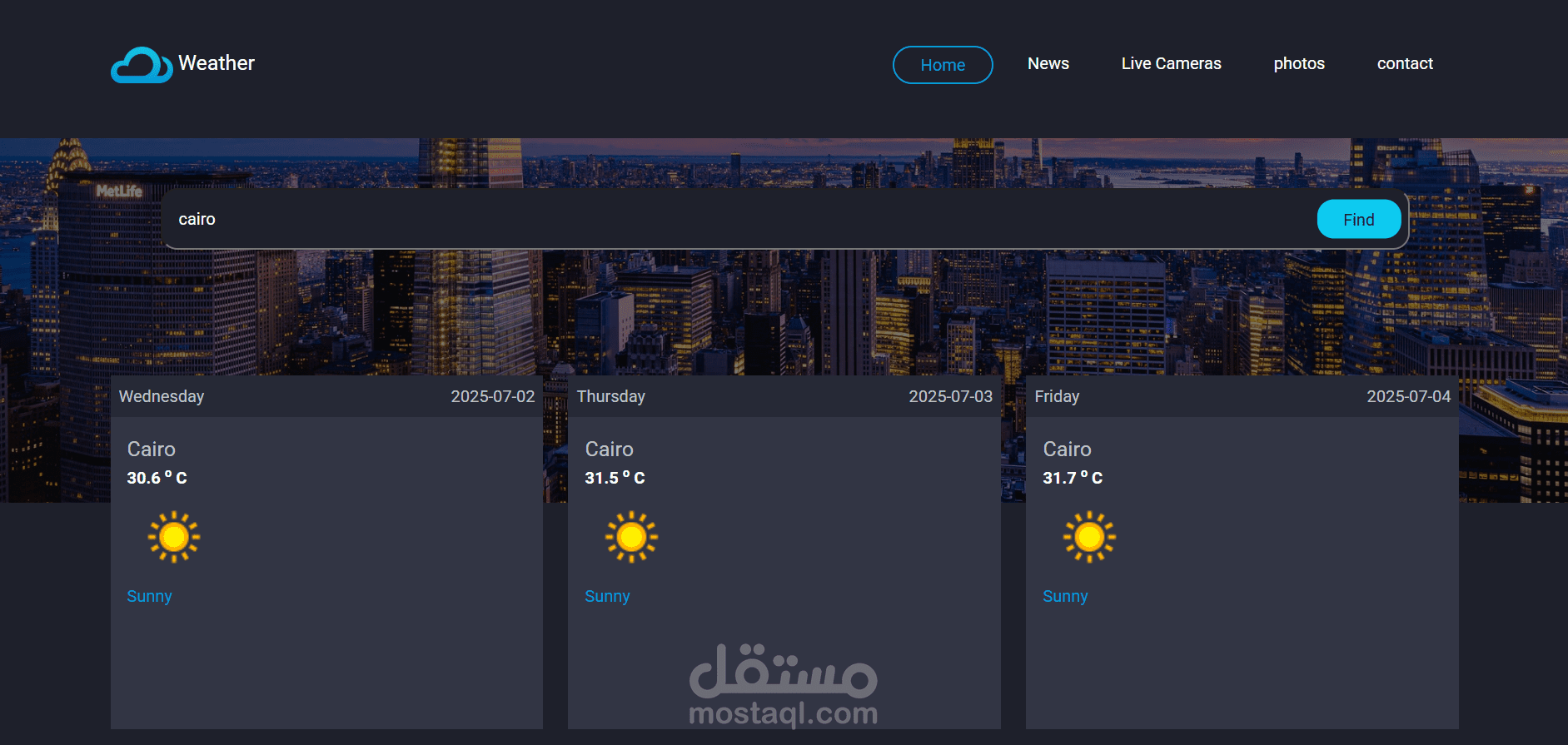 weather website