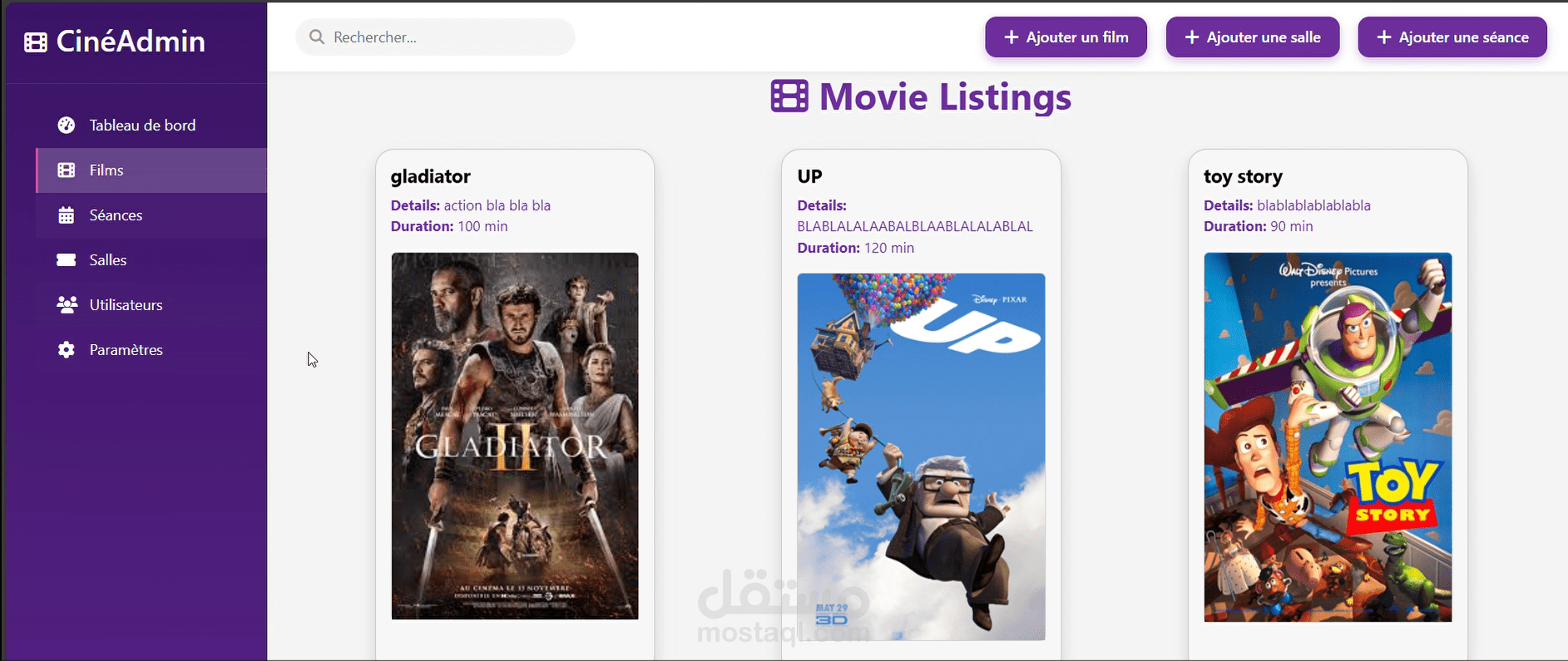 منصة CinéBooking – نظام متكامل لحجز تذاكر السينما عبر الإنترنت