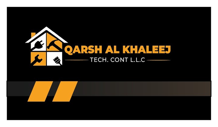 Professional Business Card Design for a Contracting Company