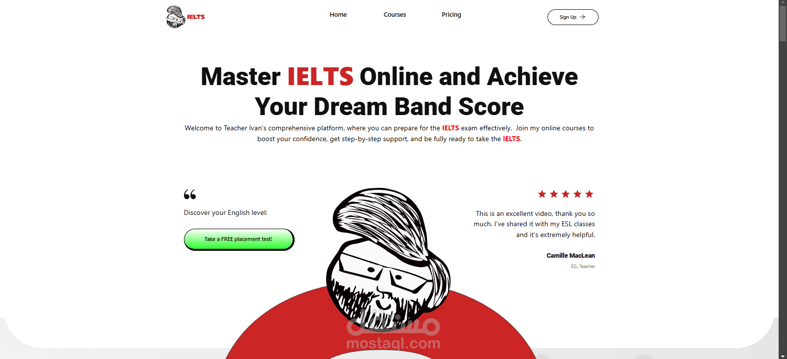 المعلم إيفان منصة IELTS الإنجليزية
