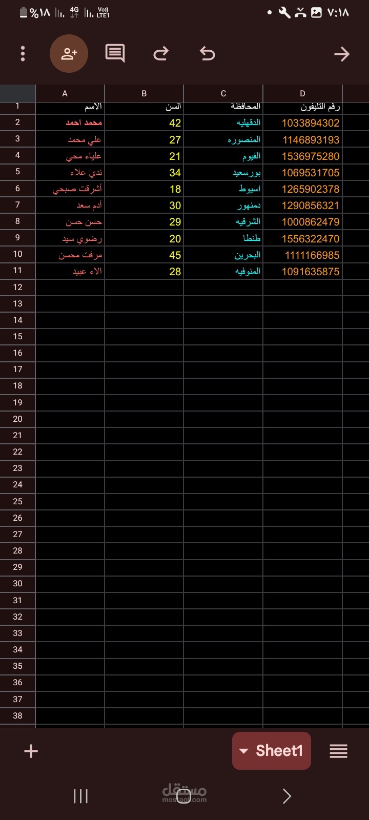 تحويل ملف PDF الي Excel منظم