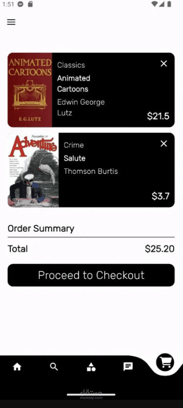 e-Book store Flutter app