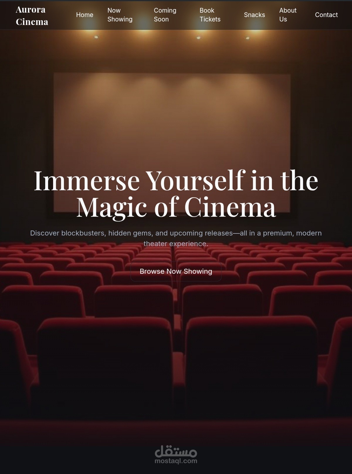 CineLux – Your Ultimate Cinema Experience سينيلوكس – تجربتك السينمائية المثالية