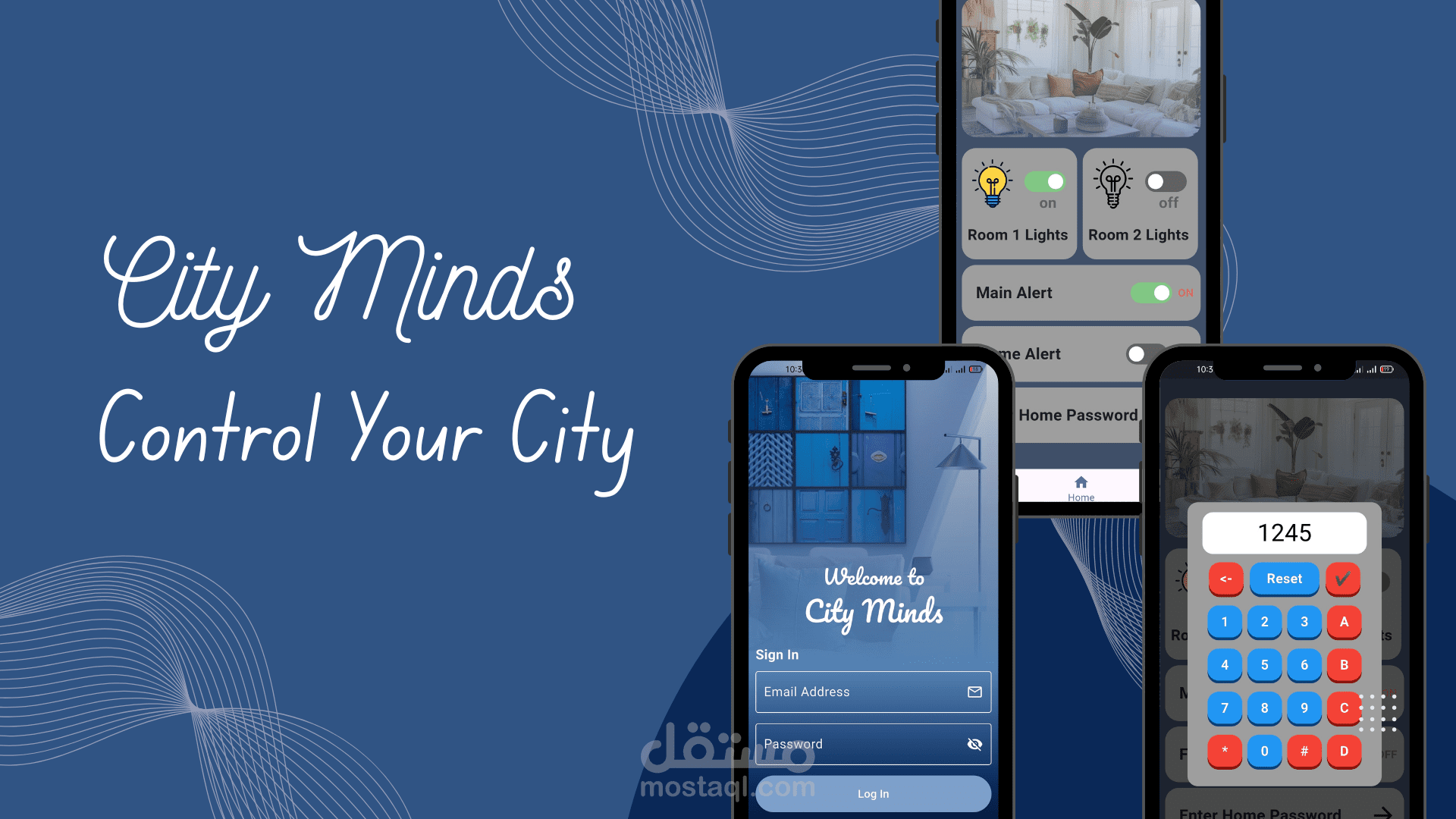 تطبيق تحكم في المدينة الذكية (Smart City Control App) باستخدام Flutter + IoT + Firebase