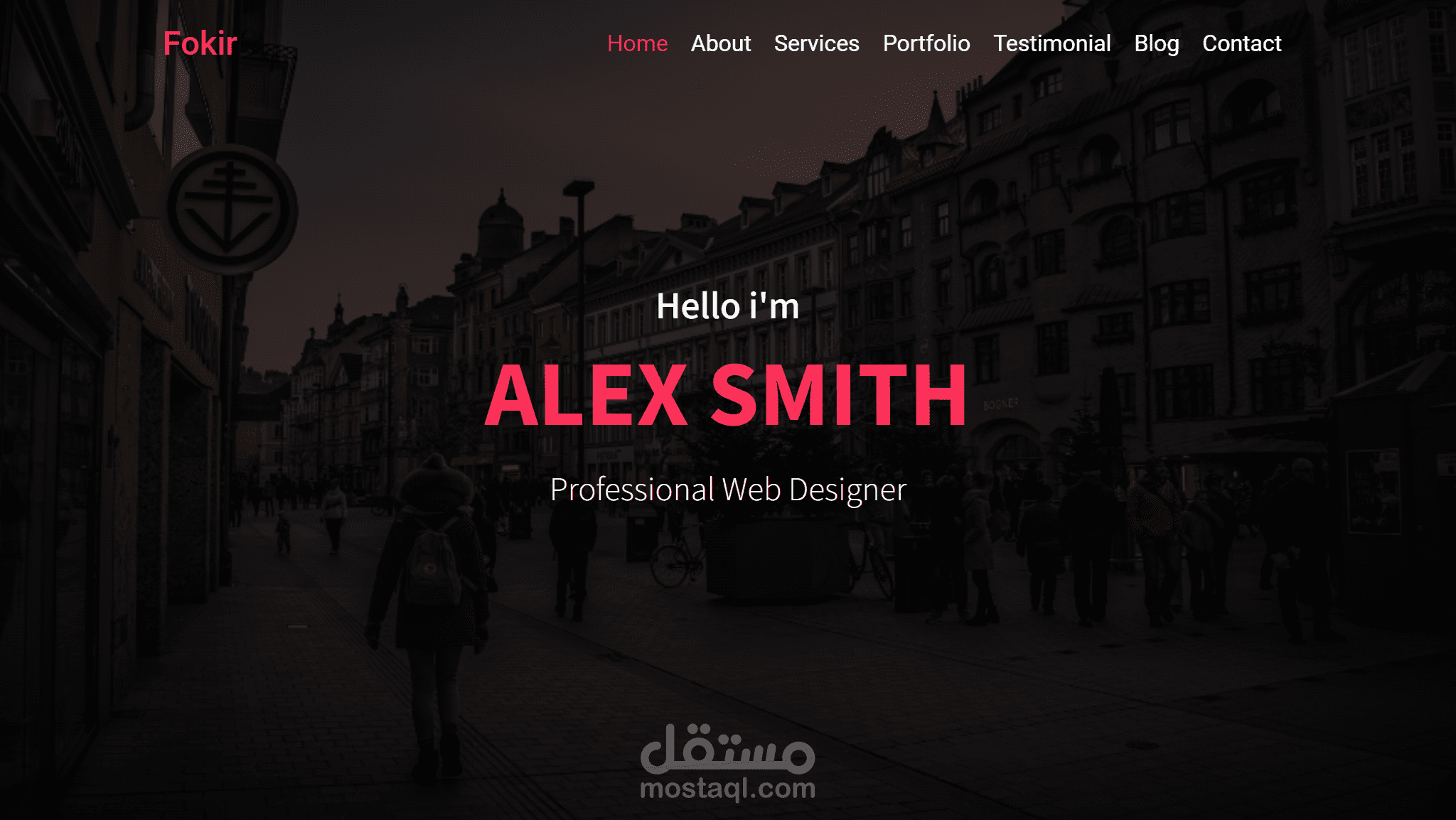 Fokir - Personal Portfolio Website Clone