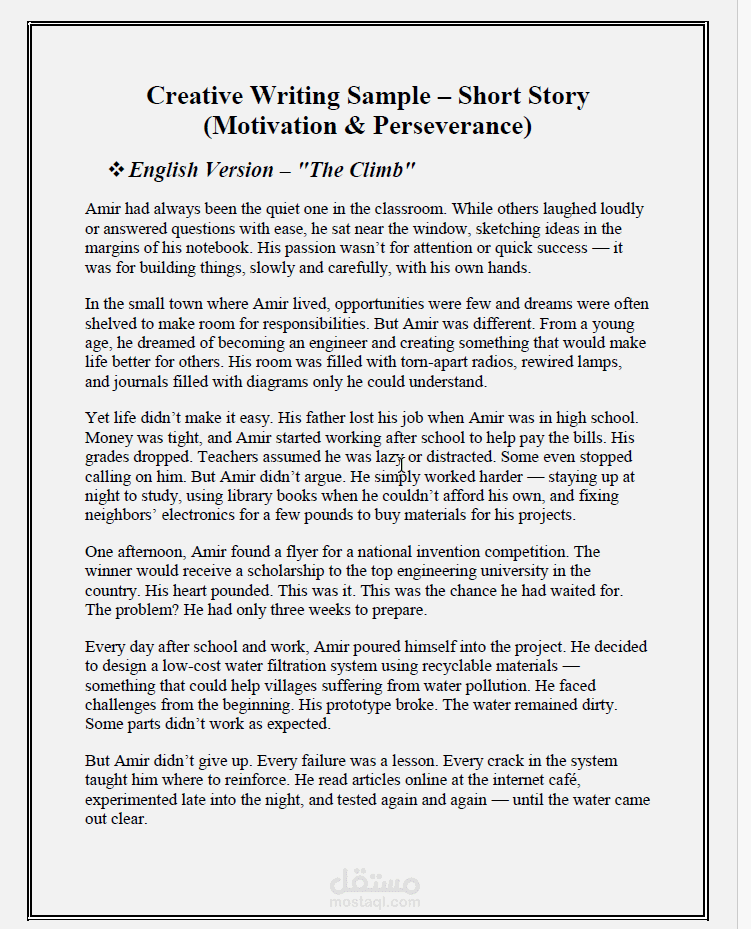 Creative_Writing_Story_Perseverance_The_Climb