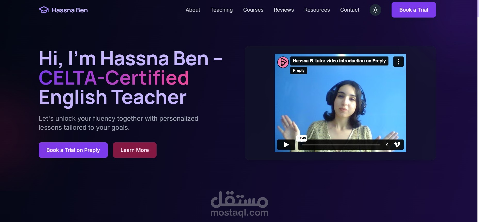 موقع تعليمي متكامل لتعليم اللغة الإنجليزية