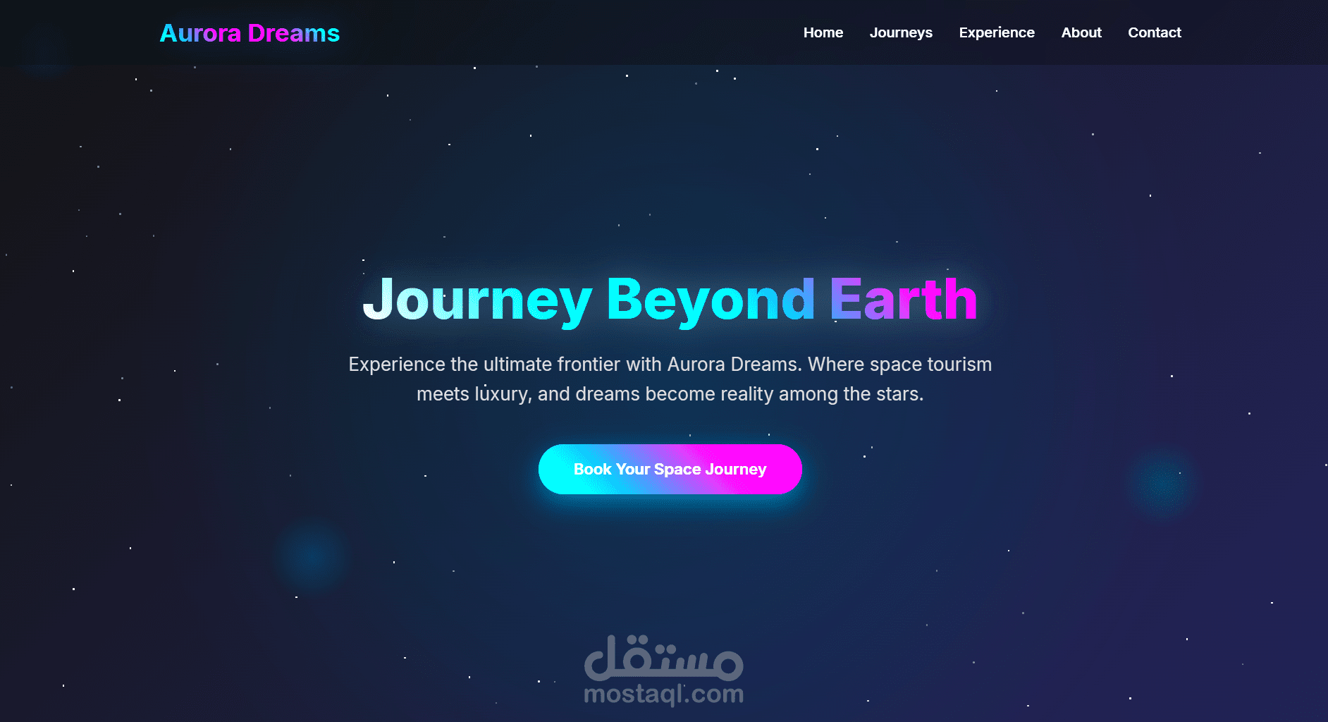 موقع للرحلات السياحية الفضائية