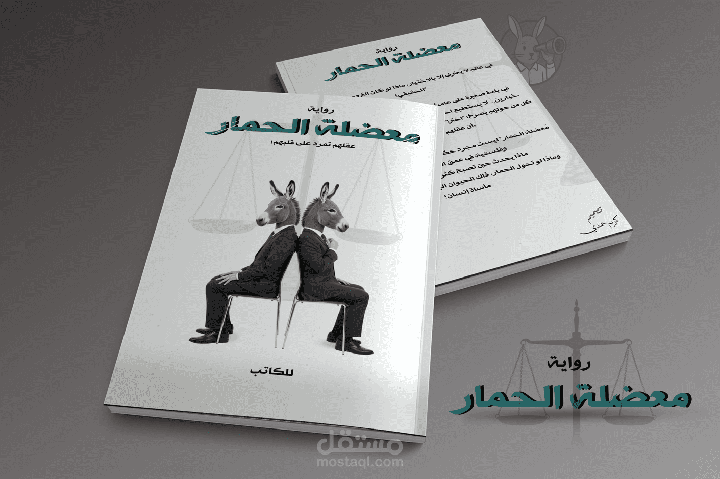 تصميم غلاف رواية | مغضلة الحمار