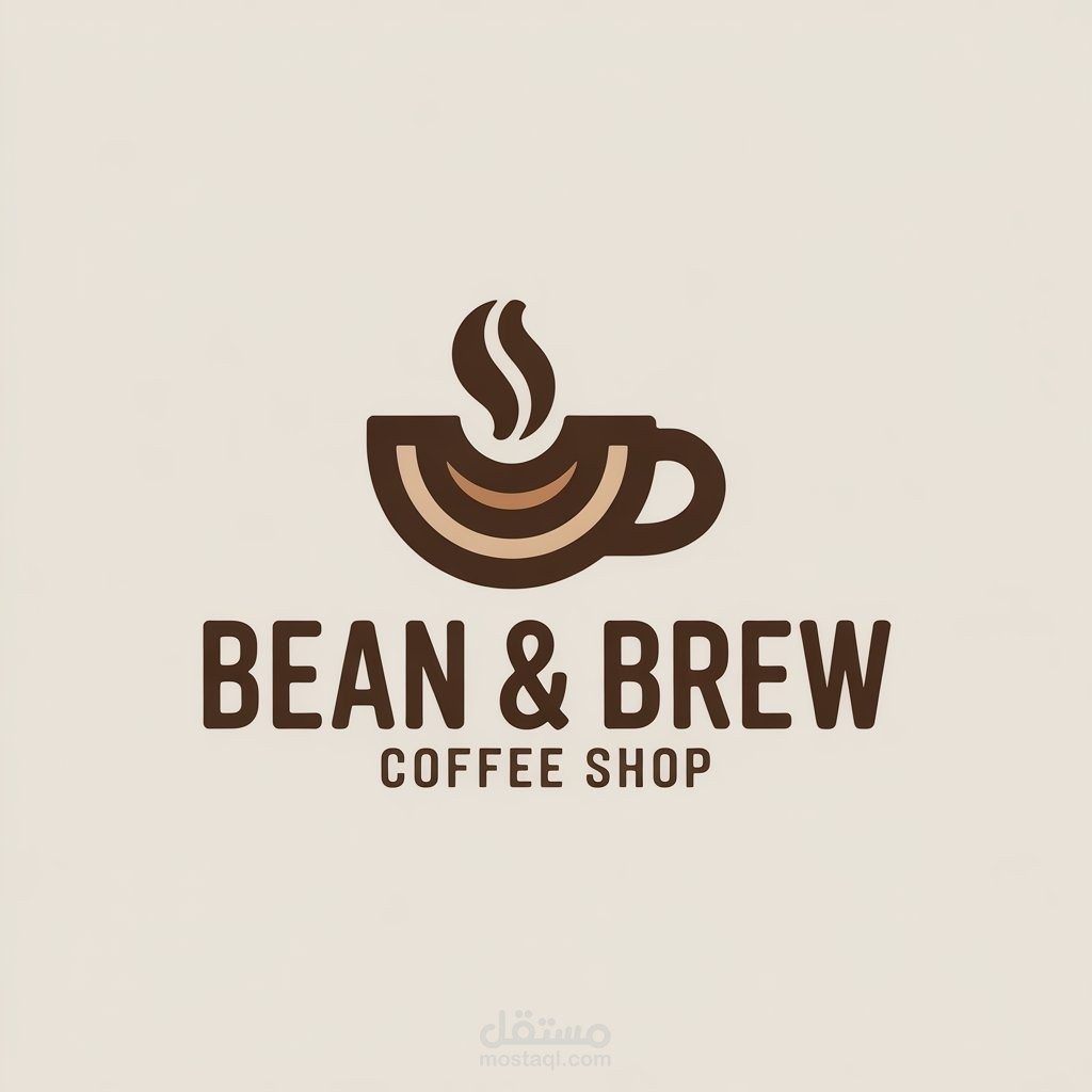(Logo design and advertising for the coffee shop (Bean & Brew