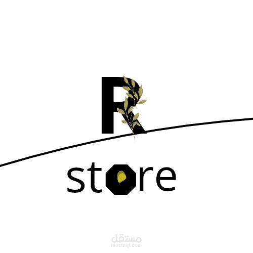 لوجو لمتجر R ستور بدقة عاليه