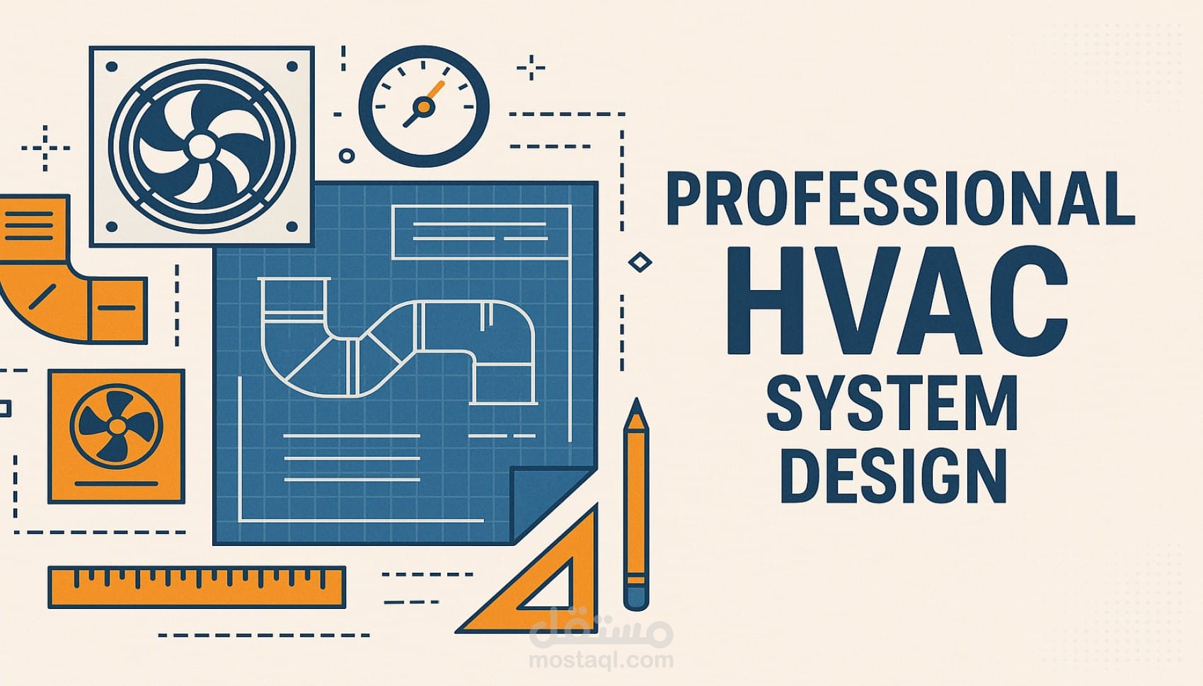 تصميم احترافي لأنظمة التكييف والتهوية (HVAC)
