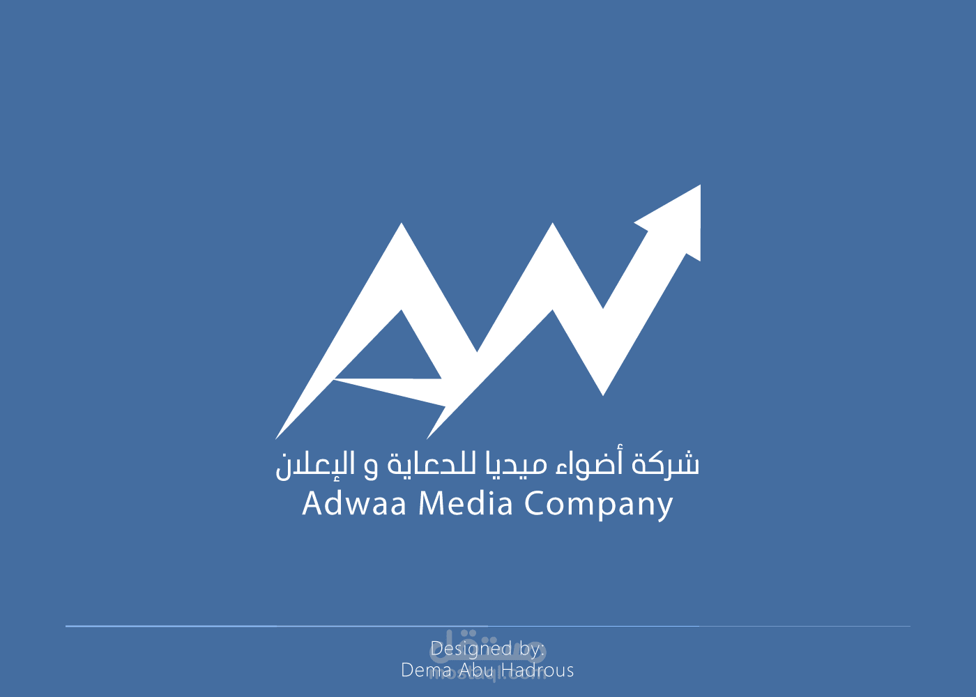 هوية بصرية كاملة لشركة أضواء ميديا للدعاية و الاعلام