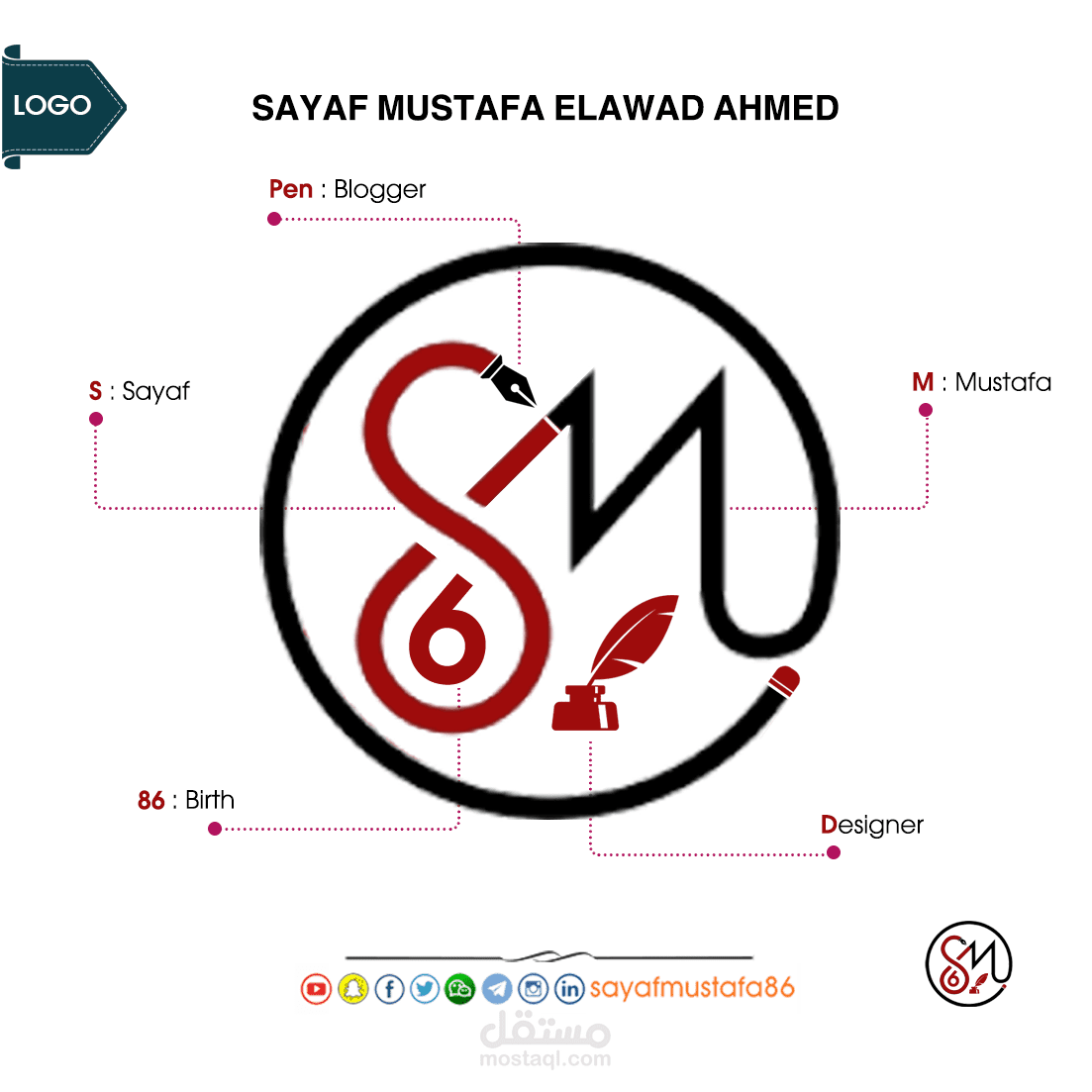 شعار : خاص بأعمالي في التصميم