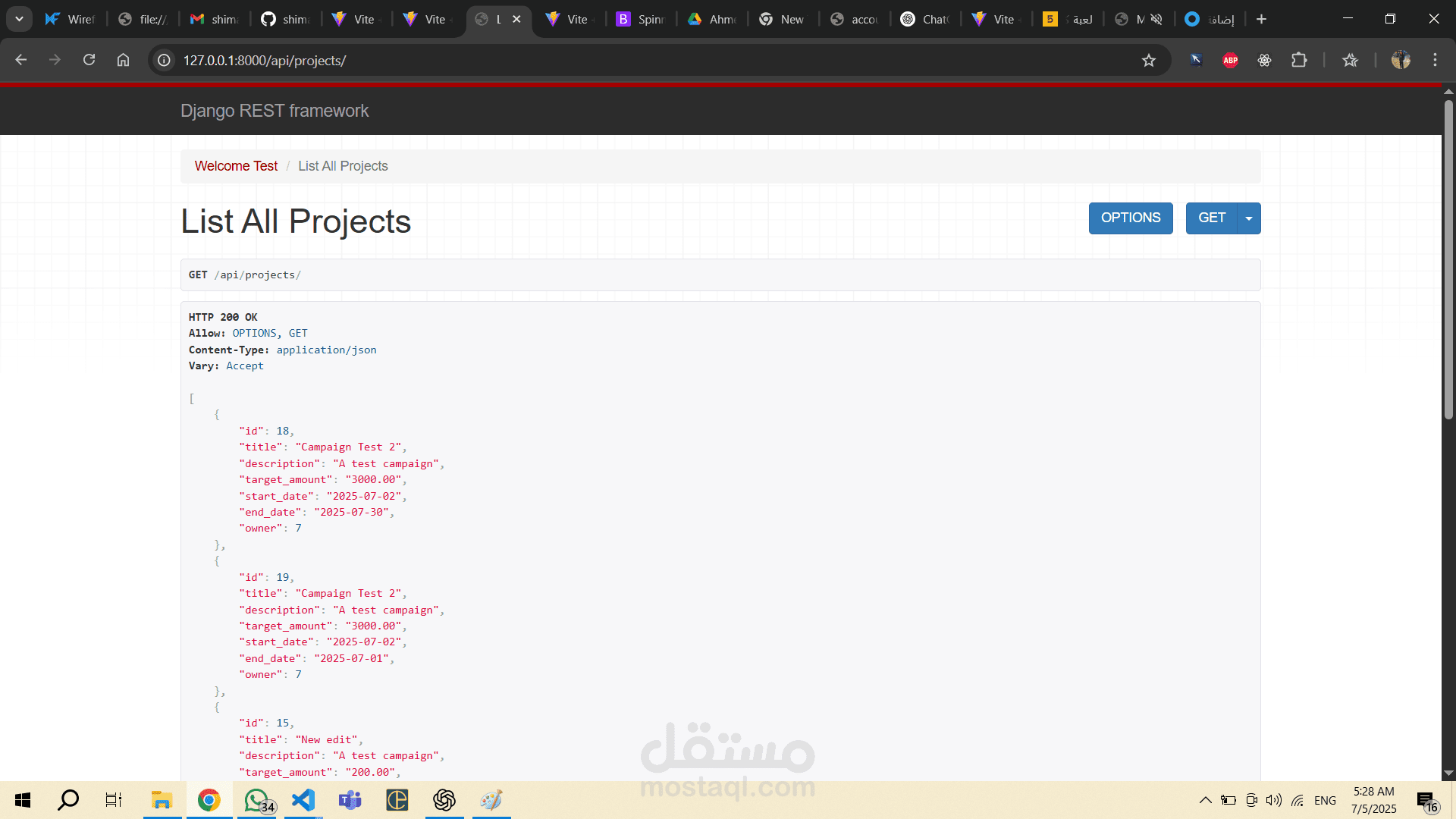 Crowdfunding-Website Backend