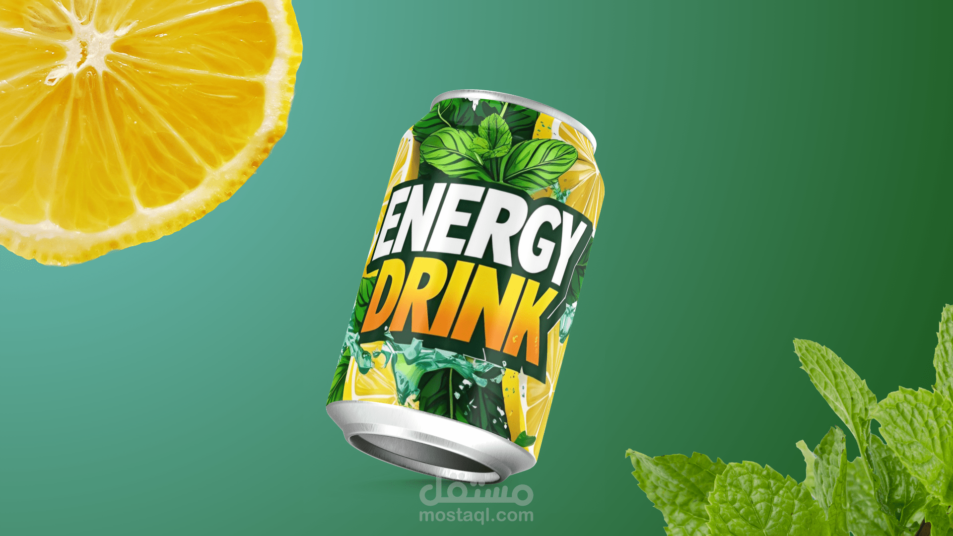 تصميم علبة مشروب طاقة