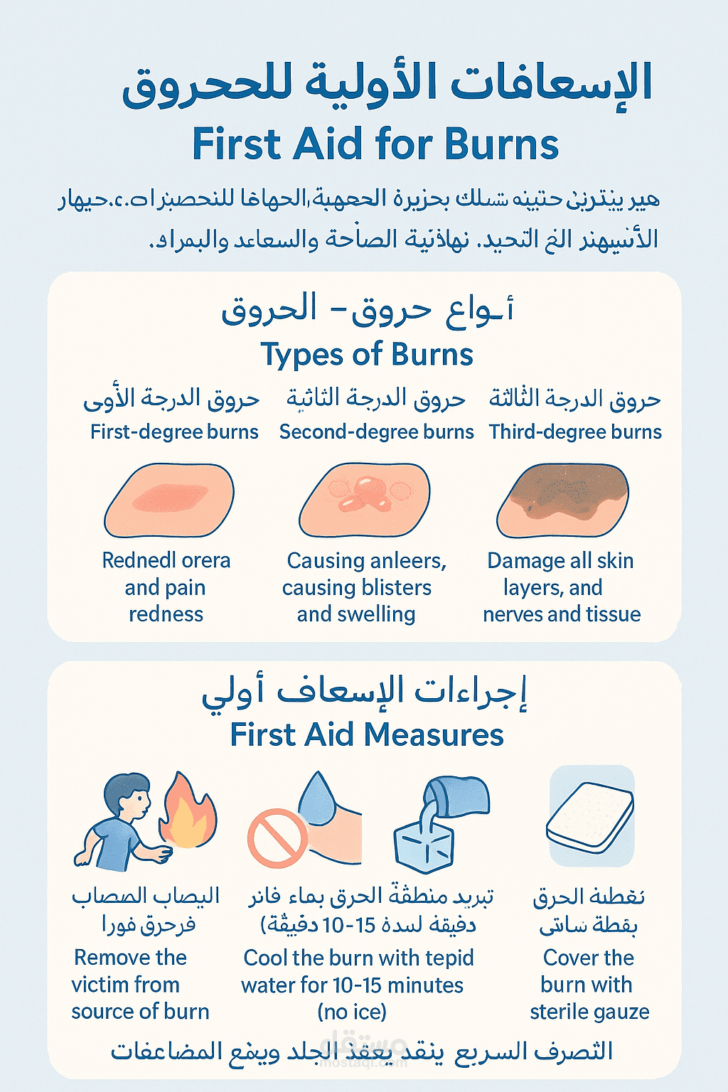 الإسعافات الأولية للحروق First Aid for Burn