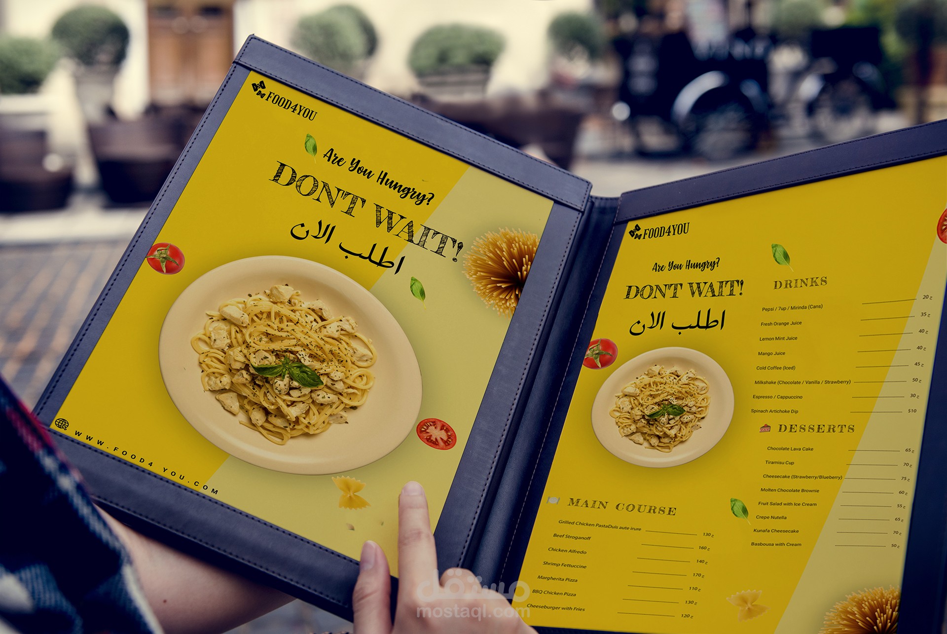 Social Media Menu Design for Food4You