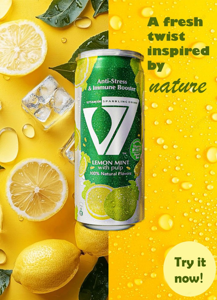 V Cola – Natural Taste Ad (Mock Design)