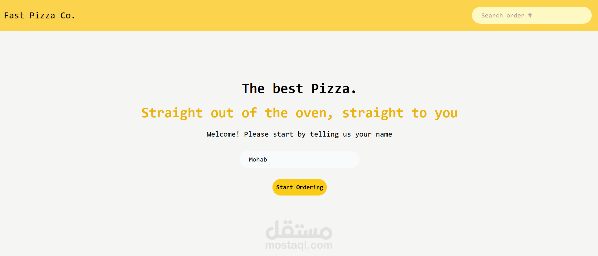 Fast Pizza Restaurant